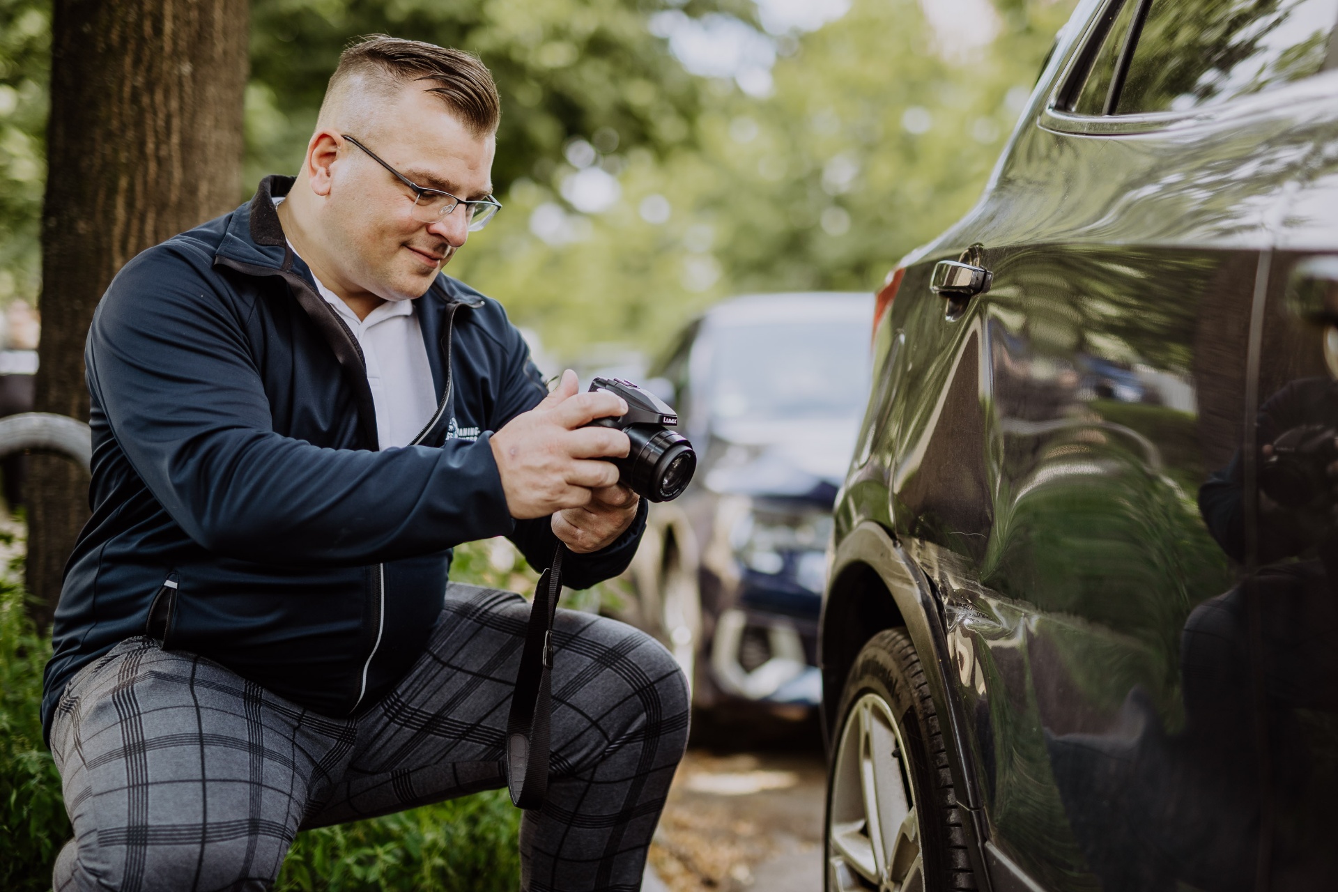 Gutachter Seyer bei der Arbeit